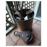 ABC Pulley and  Rusty Gold Pieces