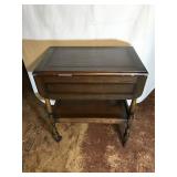 Oak Drop Leaf Tea Cart