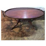 Oval Duncan Phyfe Style Coffee Table