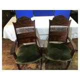 2 Matching Mahogany Arm Chairs