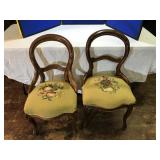 2 Victorian Style Hip Rest Chairs