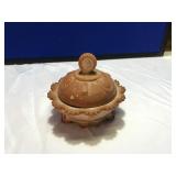 Greentown Chocolate Butter Dish