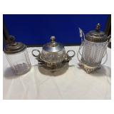 Pressed Glass & Silverplate Serving Pieces