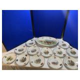 13 Pcs Set Platter & Plates