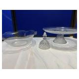 Cake Plate, Fruit Bowl & Decorator Dome