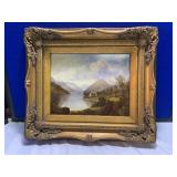 Oil Painting on Board of Landscape Scene