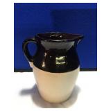 Crock Pitcher White/Brown Color