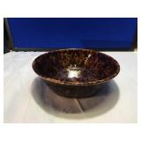 Dark & Light Brown Calico Colored Marked Serving B