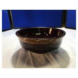Small Brown Crock Serving Bowl