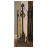 Fleur de Lis Metal Fireplace Tool Set