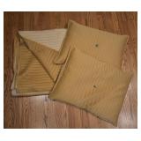 Satin-feel Full/Queen Blanket & Accent Pillows