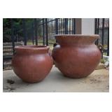 2 pcs. Large Outdoor Garden Pots