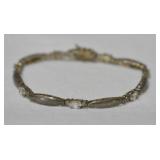 Sterling Silver CZ Bracelet