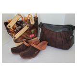 Timberland Clogs w/ Victoria Secrets Purse +