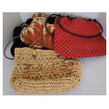 Fall Sweater & 2 Woven Purses