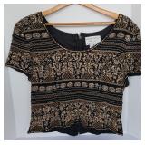 Adianna Papell Evening Blouse Sz 12