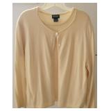 Genuine Cashmere 2pc Sweater Set Sz L