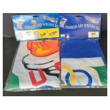 NEW Olympic Torch Banner Flag - set of 2