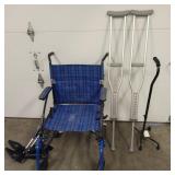 Handicap Items - Cane, Wheelchair & Crutches
