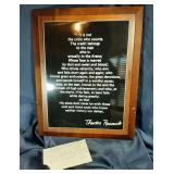 Engraved Quote by Theodore Roosevelt Plaque