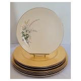 Gold Chargers w/ "True Love" Flintridge Plate
