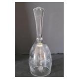 Cut Glass Bell 8" tall