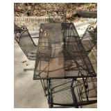 Wrought Iron Outdoor Table & Chairs
