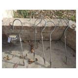 Shepard Hook Style Lantern Hooks - Set of 5
