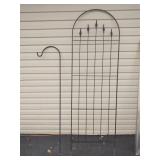 Wrought Iron 6" Trellis w/ Shapards Hook