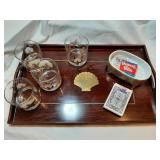 Gold Gilted Cotton Highball Glasses