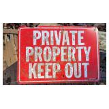 Private Property Sign  - Keep Out