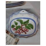 Cherry Motif Mold & Dessert Plates +
