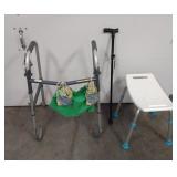 Walker, Cane & Shower Chair
