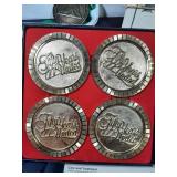 Delta State 50 Metal Coaster +