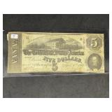 Confederate 1863 $5