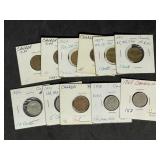Lot of (11) Mixed Canadian Coins