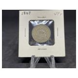 Shield Nickels: 1867