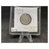 Buffalo Nickels:  1913-D Type 2