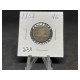 Flying Eagle Cents:  1858