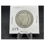 1909-S  Barber Half-