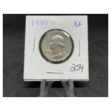 Washington Silver Quarters (Nice): 1940-D