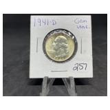 Washington Silver Quarters (Nice): 1941-D