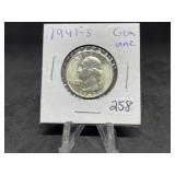 Washington Silver Quarters (Nice): 1941-S