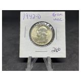 Washington Silver Quarters (Nice): 1942-D