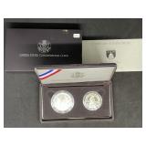 1989 US Congress 2 pc Proof Silver Dollar and Half