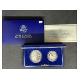 1993 Bill of Rights 2 pc. Proof Silver Dollar/Half