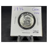 Washington Silver Quarters (Nice):   1946