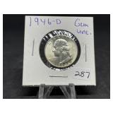 Washington Silver Quarters (Nice):   1946-D