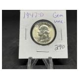 Washington Silver Quarters (Nice):   1947-D