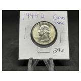 Washington Silver Quarters (Nice Condition):1949-D